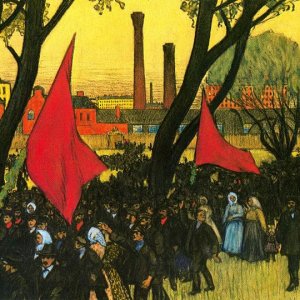 May Day Demostration at the Putilov Plant