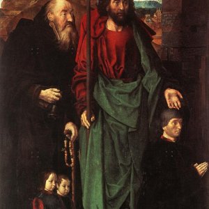Saints Anthony And Thomas With Tommaso Portinari
