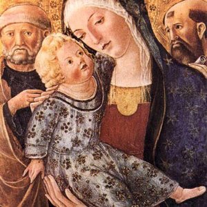 Madonna With Child And Two Saints