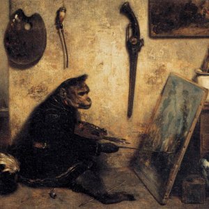 The Monkey Painter