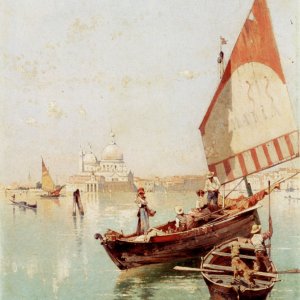 Sailboat In A Venetian Lagoon