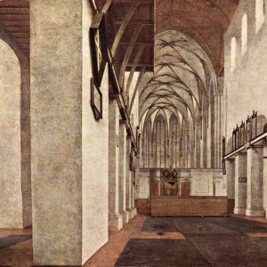 Interior Of The St. Jans Church In Utrecht