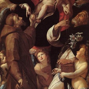 Madonna And Child With Saints And Angels