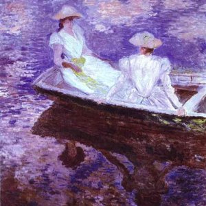 Young Girls in a Boat